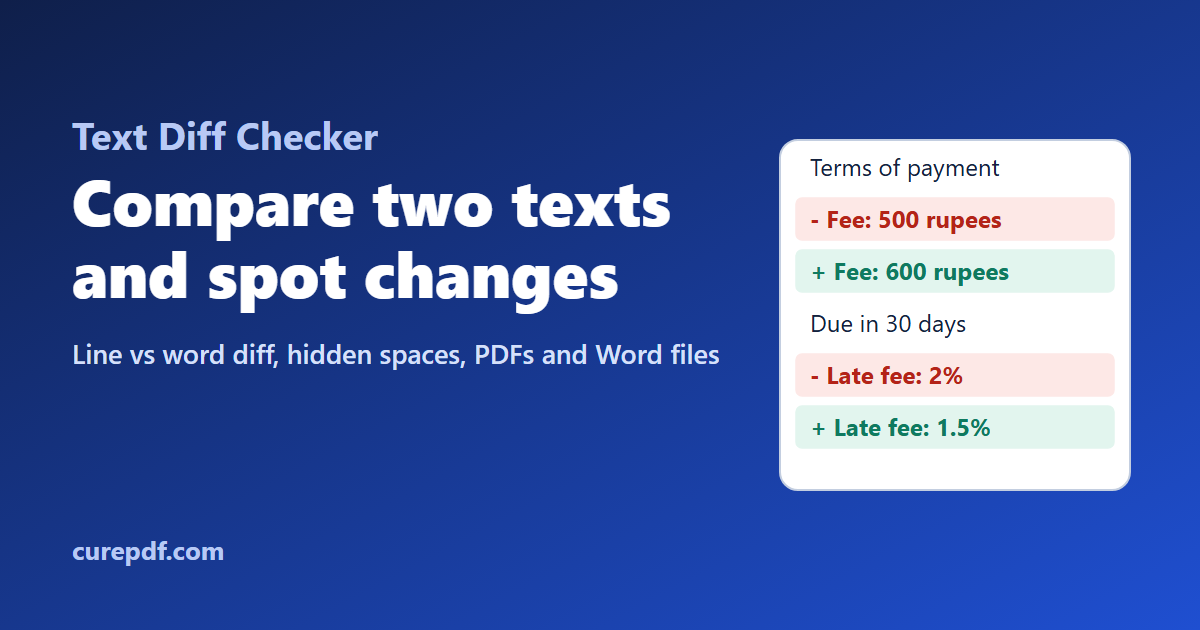 How to Compare Two Texts and See Exactly What Changed