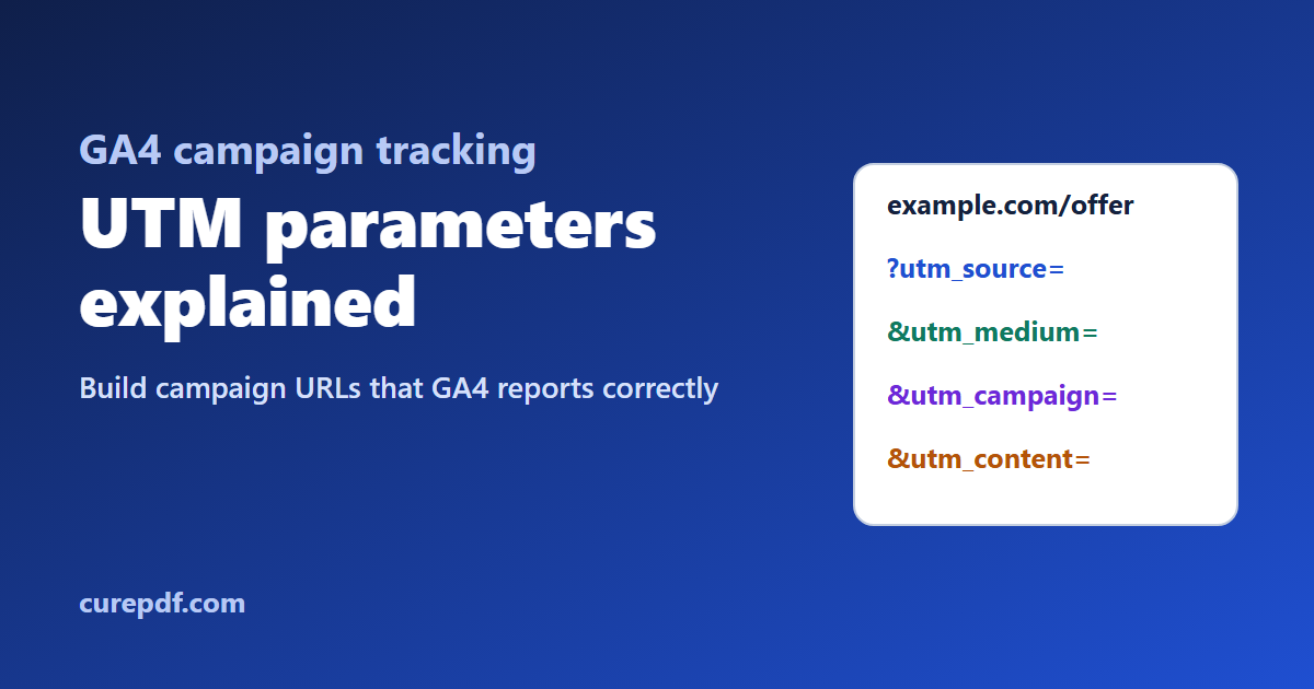 UTM Parameters Explained: How to Build Campaign URLs GA4 Tracks Correctly